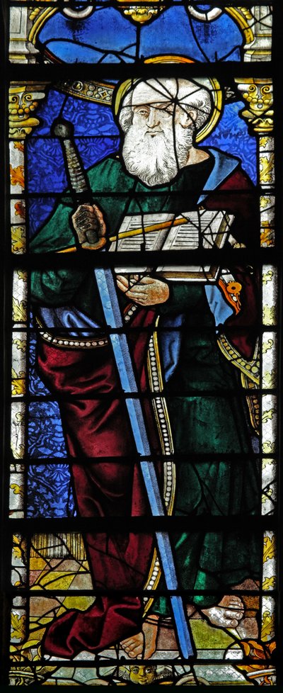 Window depicting St Paul by French School