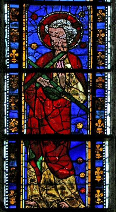 Window depicting St Andrew by French School