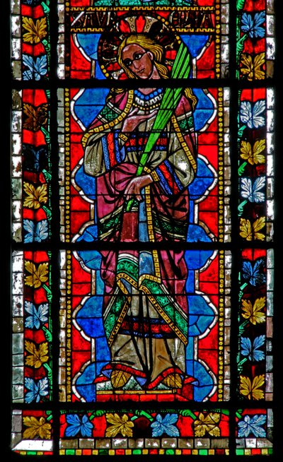 Window w202 depicting St Aureila by French School