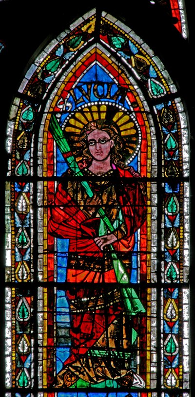 Window w202 depicting St Lucy by French School