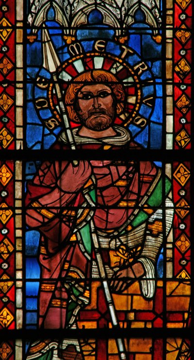 Window w203 depicting St Demetrius by French School