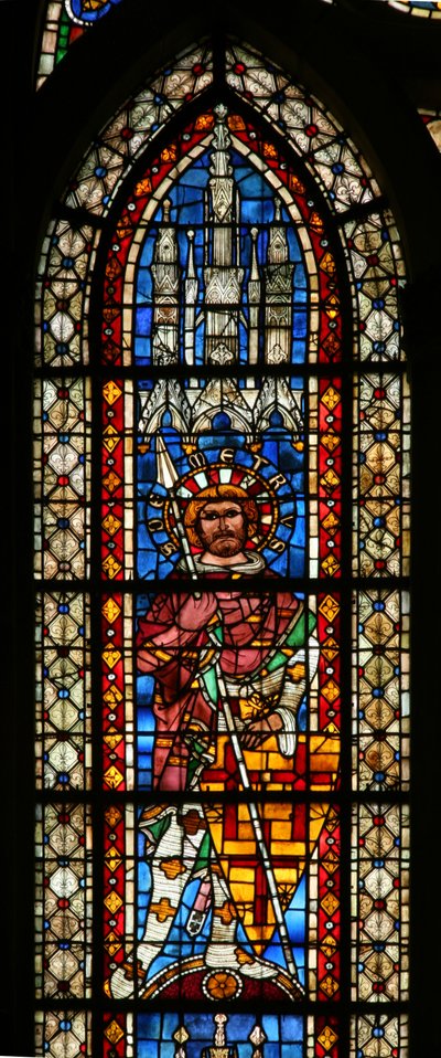 Window w203 depicting St Demetrius by French School