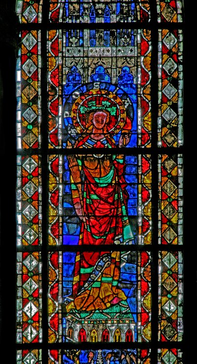 Window w204 depicting St Posia by French School