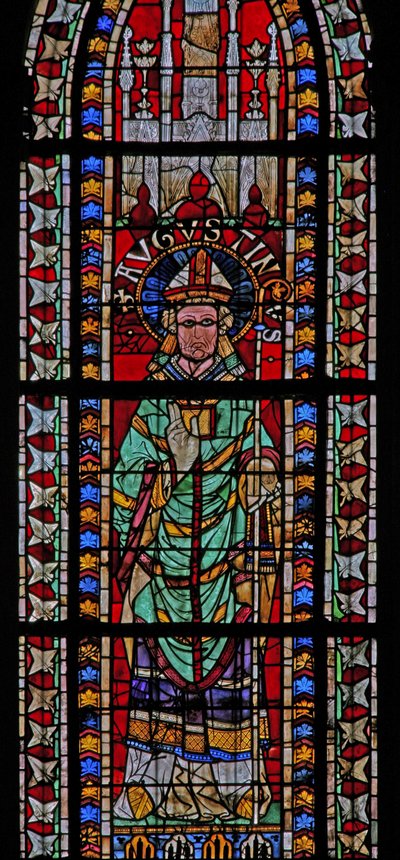 Window w207 depicting St Augustine by French School