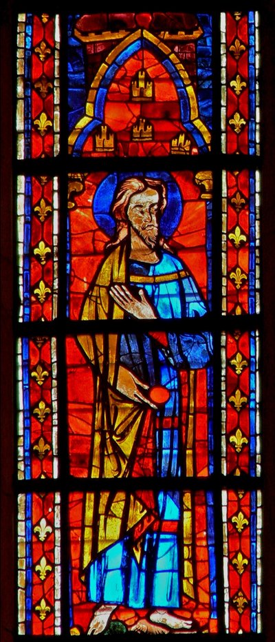 Window depicting an Apostle by French School