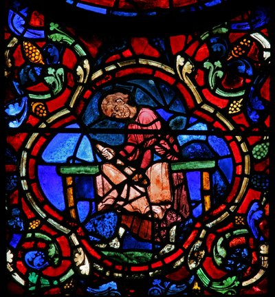 Window W20 Depicting Donors - Shoemakers by French School