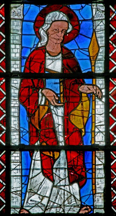 Window depicting St Thomas by French School