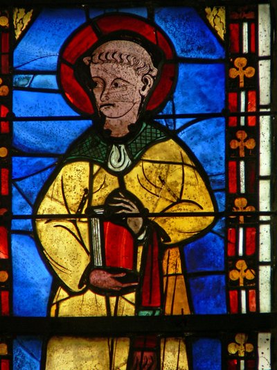Window w21 depicting St Protais by French School