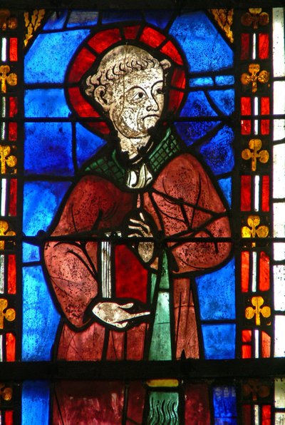 Window w21 depicting St Sylvester by French School