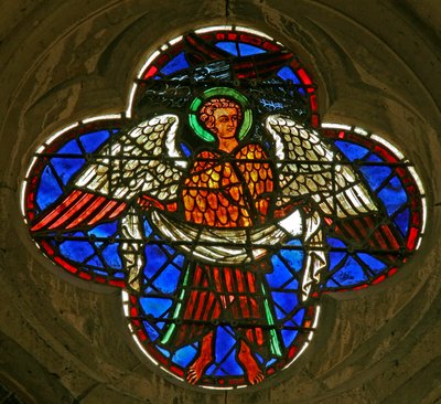 Window 24 depicting a seraphim by French School