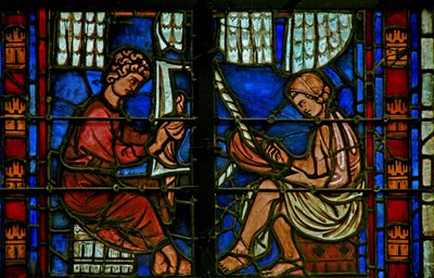 Window 37 depicting the furriers by French School