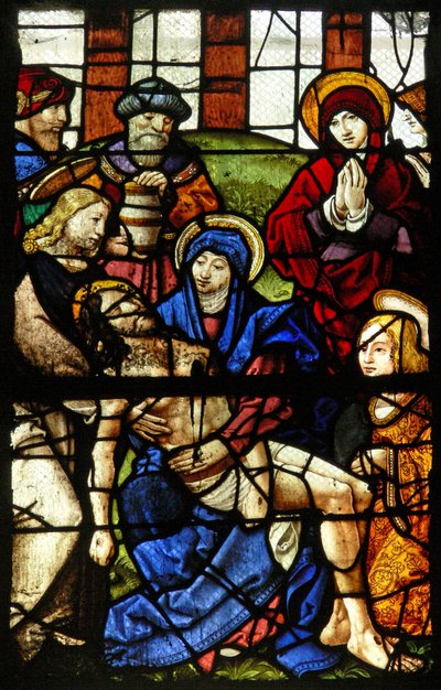 Window depicting the Pieta by French School