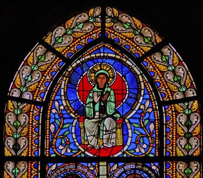 Window depicting the Virgin Mary by French School
