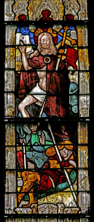 Window w8 depicting the Resurrection by French School
