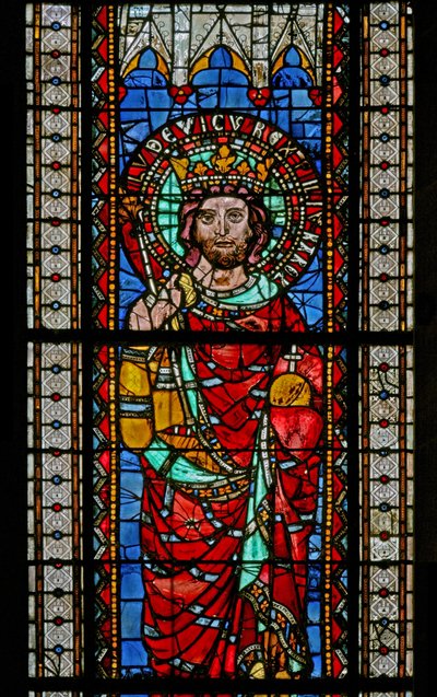 Window depicting Louis the Fair by French School