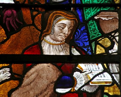 Window depicting a Donor by French School
