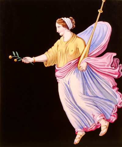 Woman Holding an Olive Branch by French School
