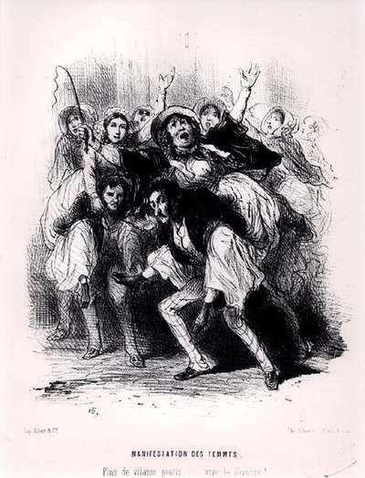 Women Demonstrating by French School