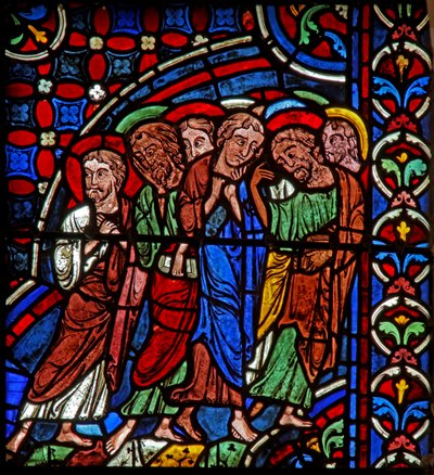 Disciples at arrest in Gethsemane by French School