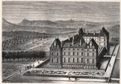 View of the Castle of Rosny by French School