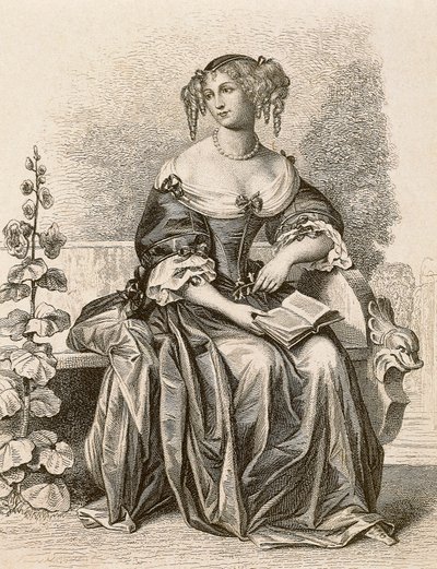Portrait of Madame de Sevigne by Friedrich (after) Bouterwek