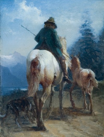 The Homecoming by Friedrich August Mathias Gauermann