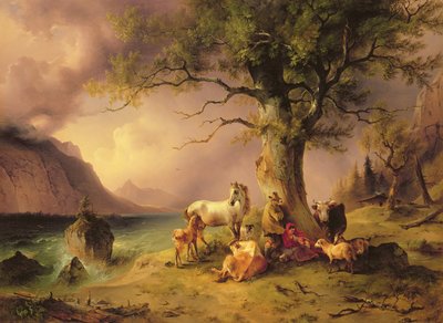 The Protective Tree by Friedrich Gauermann