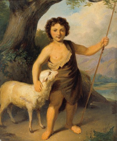 John the Baptist as a Child by Friedrich Hasslwander