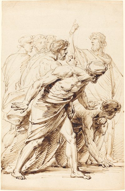 Seven Men in Antique Dress by Friedrich Heinrich Fuger