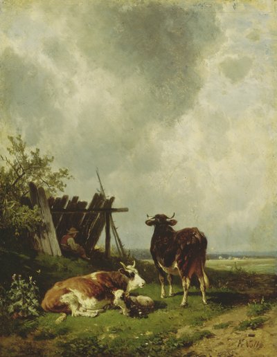 The Cows by Friedrich Johann Voltz