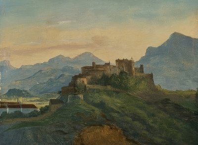 Fortress Hohensalzburg. Around 1826/35 by Friedrich Loos