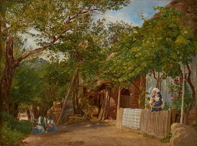 Scene from Oberschützen by Friedrich Loos