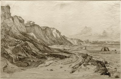 F. Nerly, The Brodtener Shore near Travemünde by Friedrich Nerly