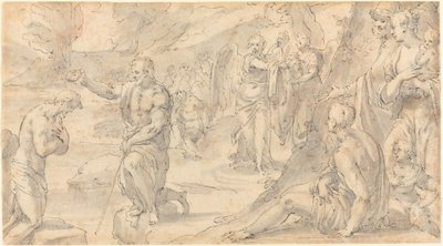 The Baptism of Christ by Friedrich Sustris