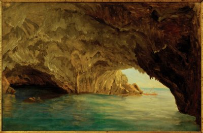 F. Thöming, Grotto on Capri by Friedrich Thöming