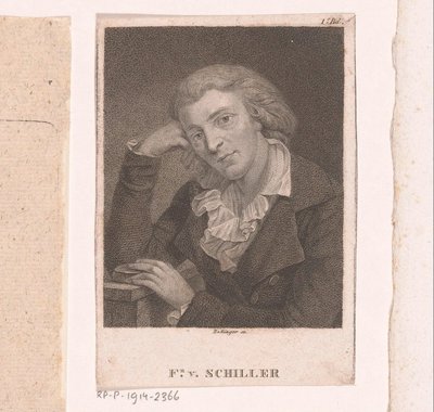 Portrait of Friedrich von Schiller by Friedrich Wilhelm Bollinger