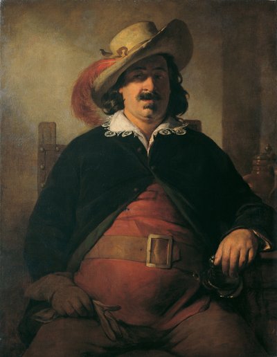 The Landscape Painter Ignaz Raffalt as Falstaff by Friedrich von Amerling