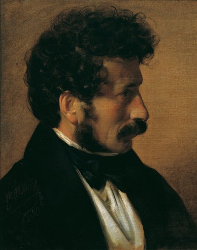 The Painter Theodor Alconière by Friedrich von Amerling