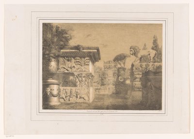 Architectural Fantasy with Antique Elements by Friedrich von Gärtner