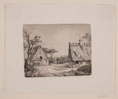 Landscape with Two Farmhouses by Frits Grove