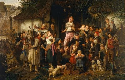 The Juggler: A Village Festival. 1873 by Fritz Beinke