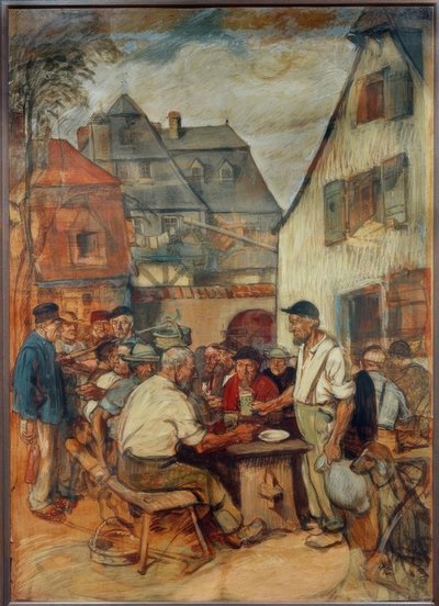 Tavern in Sachsenhausen by Fritz Böhle