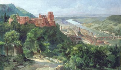 View of Heidelberg, c.1910 by Fritz Genutat