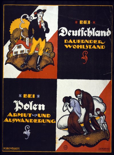 German Anti-Polish poster by Fritz Gottfried Kirchbach