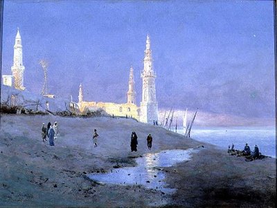 Sunset on the Nile by Fritz Staehr Olsen