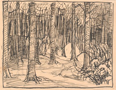 Deep in the Forest the Roads Crossed... by Fritz Syberg