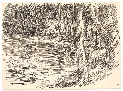 A Forest Lake by Fritz Syberg
