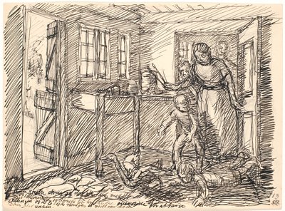 The Wife Screamed... by Fritz Syberg