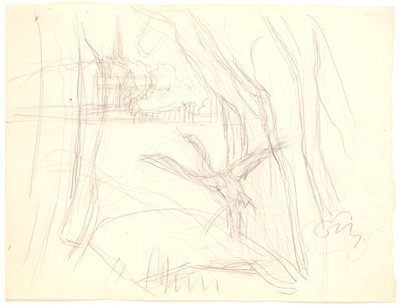Landscape with a Swan Taking Off by Fritz Syberg