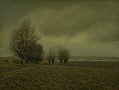 Winter Landscape near Taarby Beach on Funen by Fritz Syberg